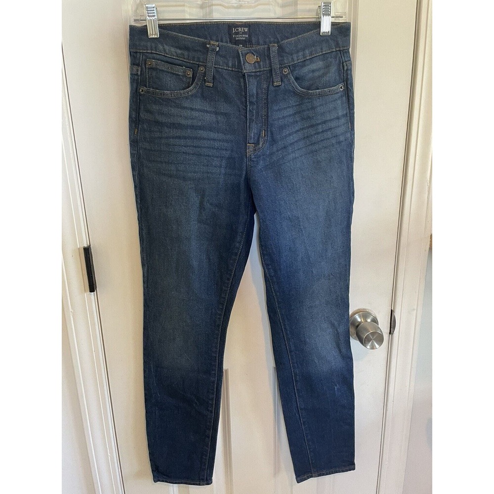 J. Crew Women's Skinny Jeans - Dark Blue